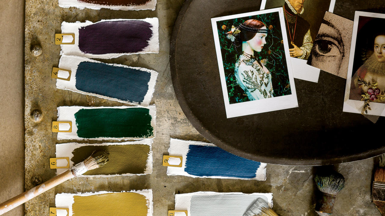 Couleurs tendance : foncées Peinture couleur - combinaison couleurs foncées