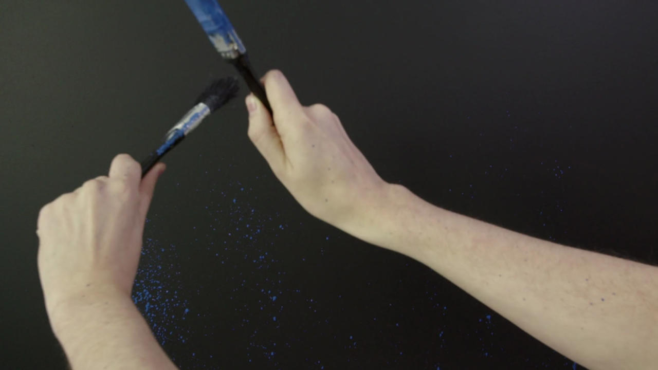 idée deco chambre d'enfant galaxie comment créer un effet peinture sur le mur - idée deco chambre d'enfant sur le thème de l'espace