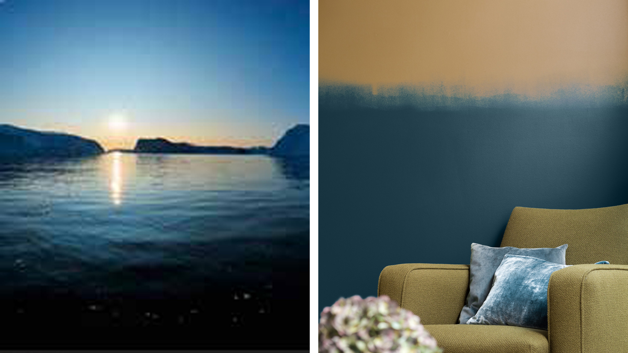 Inspiratie kleuren - zonsondergang Kleurinspiratie vakantiekiekjes ombre effect - zonsondergang