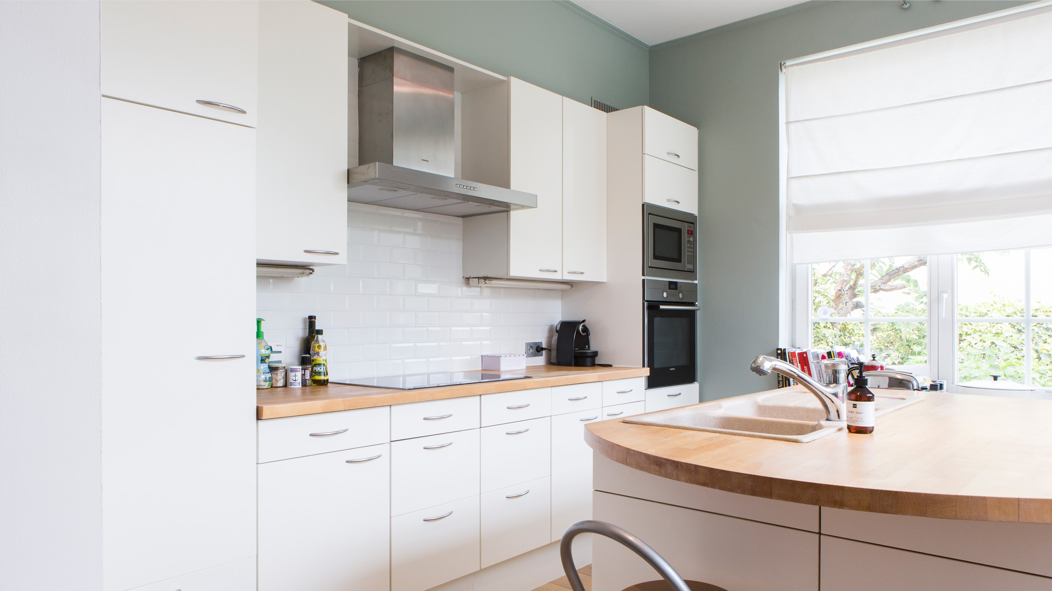 moderne keuken - groene pastelkleuren moderne keuken - groene pastelkleuren - verf - levis