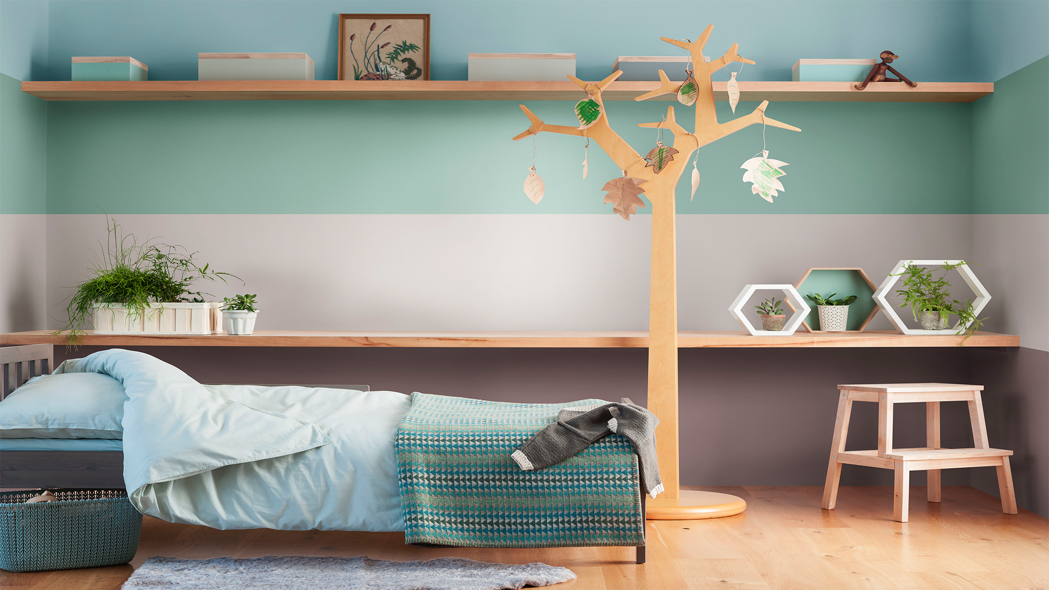 Slaapkamer - Heart Wood combineren met aardse en neutrale kleuren Heart Wood combineren met aardse en neutrale kleuren