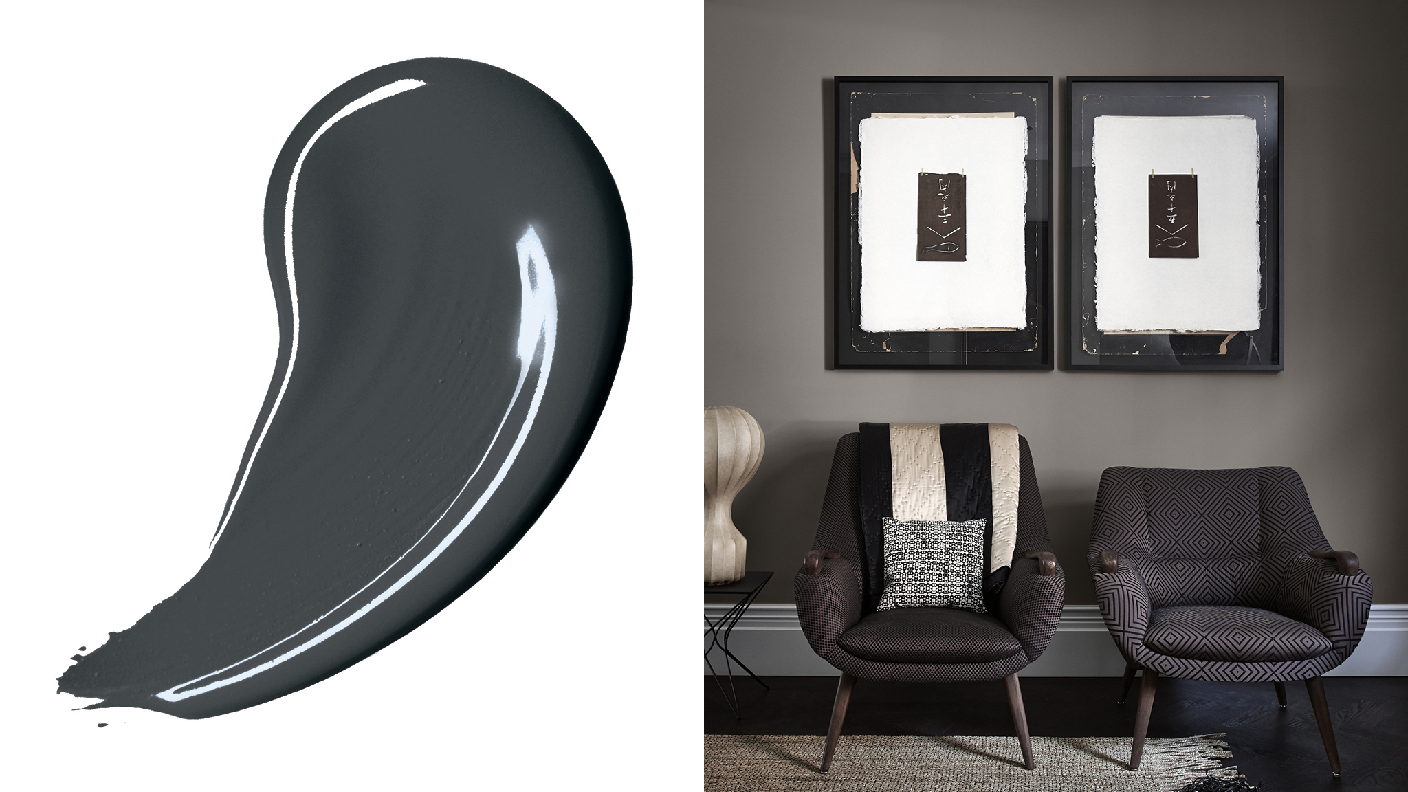 Voeg een dramatische touch toe aan je woonkamer Een donker krachtig kleurenschema voegt direct karakter en charme toe aan je nieuwe huis. Antraciet is een veelzijdige keuze die je bijna met alles kunt combineren.