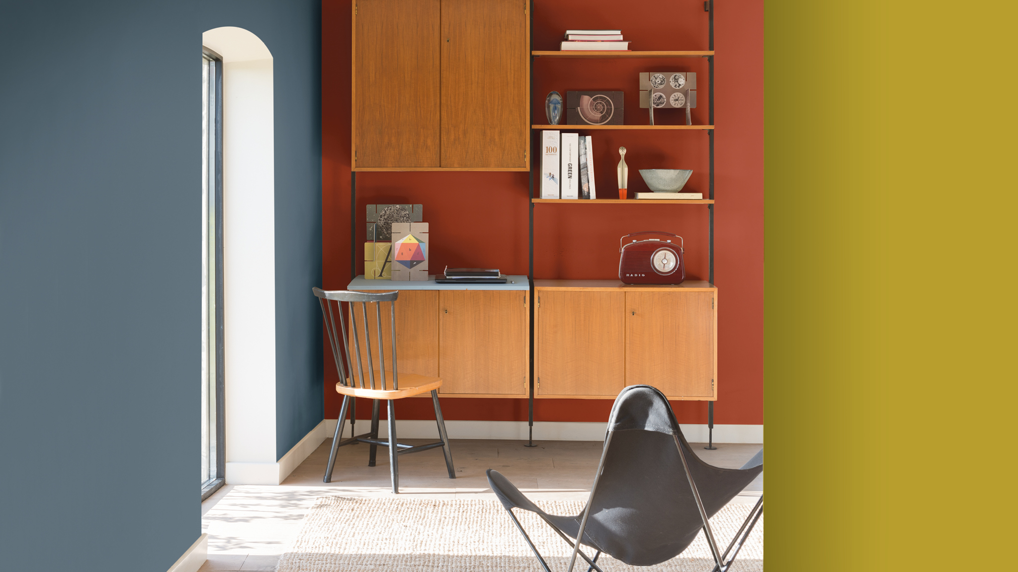 Le bureau de la maison Créez une ambiance de travail avec la bonne association de couleurs.