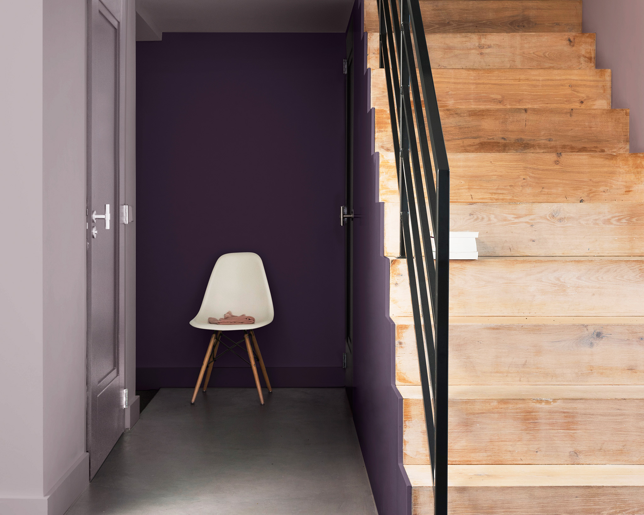 Une entrée chic en mauve levis_idees_entrees_fr_4