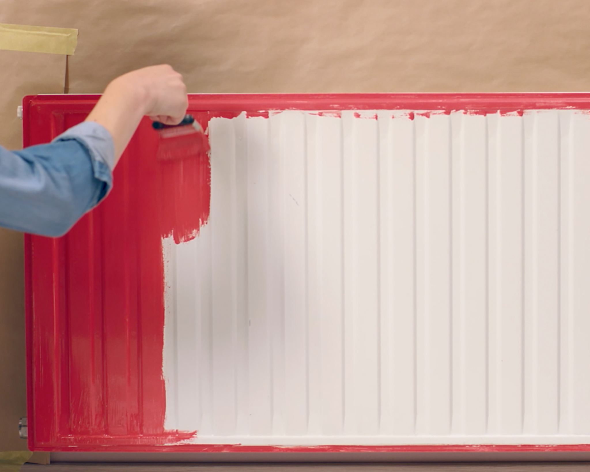Een radiator schilderen Een radiator schilderen